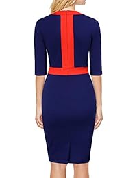 REPHYLLIS Vestido de trabajo para mujer, elegante, sin mangas, para fiesta, sin mangas, causal