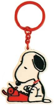 Amazon Peanuts スヌーピー レトロダイカットキーホルダー タイプライター アニメ 萌えグッズ 通販