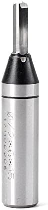 Plunge Straight Bit | Solid Carbide Straight Plunge Router Bit 1/2-Inch Shank 2 Flute 6mm Cutting Diameter 15mm Cutting Length