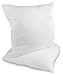 Decorative Pillow Insert (2 Pack) - Square 18x18 Sofa & Bed Pillow - Polyester Cotton Indoor White Pillows by Utopia Bedding