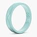 Enso Womens Infinity Silicone Ring, Turquoise Blue 5