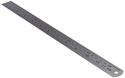 2 x Steel Rule 1 x 12",1 x 6" Precision Stainless Steel Rules. Clear, - Thumbnail 3