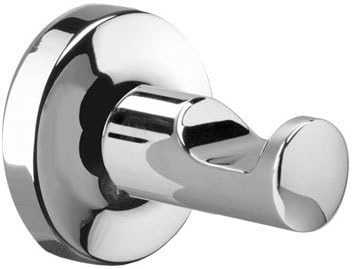 Arian Shaft Single Robe Hook Round Bath Robe Holder in Chrome