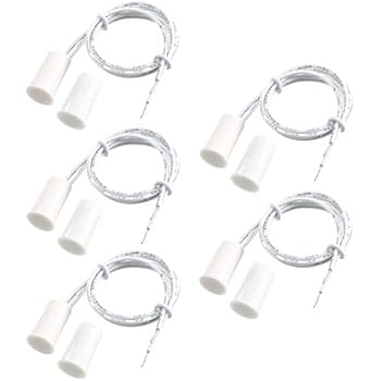 VictorsHome Magnetic Reed Switch RC-33 NO Recessed Wired Window Door Contact Sensor for Home Security and Burglar Alarm Systems 5 Pcs