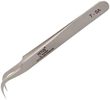 Makeup Professional Eyelash Tweezers 3D Volume Eyelash Extension Tweezer Fan Lash Eyebrow Tweezers Excellent Closure (Color : 7 SA)