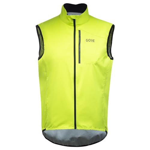 GORE WEAR Mens Cycling Vest Spirit, GORE-TEX INFINIUM, Neon Yellow, S