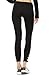 Mono B Women's Athletic Full Leggings with Criss Cross Cut Accent L Black