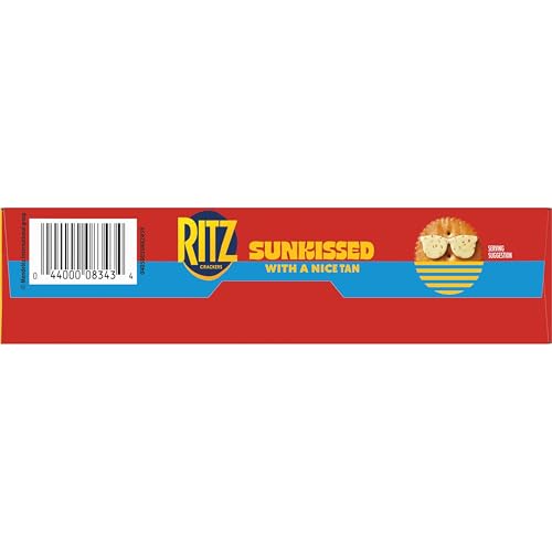 RITZ SUNKISSED CRACKERS, SNACKS FOR KIDS AND ADULTS, LUNCH SNACKS, LIMITED EDITION, 13.7 OZ