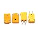 aodesielectronics K-Type Thermocouple Connector Adapter Cable Connector 5 Pairs Male and Female Plugs