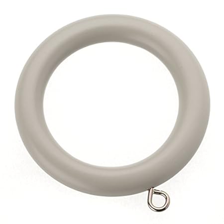 Swish Romantica 35mm Wooden Curtain Pole Rings April Cloud 4
