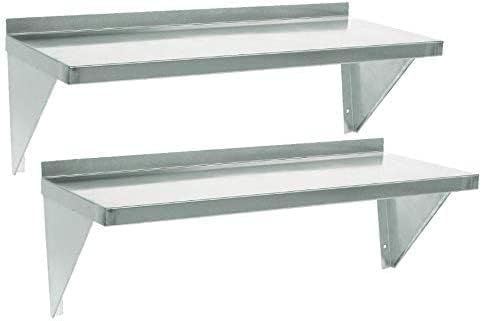 Displaypro Stainless Steel Shelf 1000mm x 200mm for Kitchens Cleanrooms