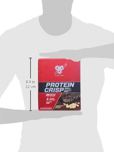 BSN PROTEIN CRISP, CHOCOLATE CRUNCH, 12 BARS, 1.94 OZ (55 G) EACH