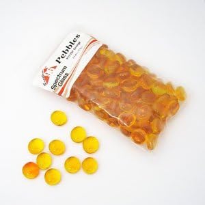 System 96 Glass Pebbles - Orange - 96 Coe - 1/2 Pound Bag by System 96 Glass