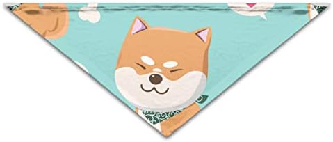ペットよだれよだれかけビブシームレスなベクトルかわいいパターンかわいい犬柴犬の犬とバンダナトライアングルスカーフペット猫と子犬 B086hddyv1 6円 人気海外一番 100 品質保証 全品送料無料 即日出荷 Sale開催中