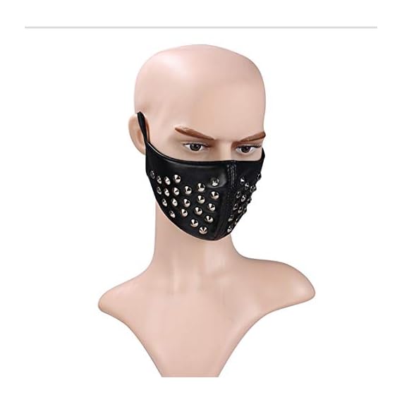 AUSWIEI-Cool-Punk-Style-Rivet-Motocycle-Anti-Dust-Mask-Half-Face-Gothic-Rivet-Steampunk-Biker-Men-Cosplay-Airsoft-Wind-Masquerade-Mask-Color-Picture-Color