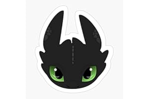 AKVIL Pack of 2 3" Stickers - Cute Dragon Night Fury Sticker Graphic - Die Cut Sticker, High Resolution Top Grade Vinyl Y