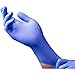 Disposable Nitrile Exam Gloves, 6 mil, X-Large (Aqua Blue) - Long Cuff, Medical Grade, Latex Free, Powder Free, Food Safe (100 Count by Weight, Size Extra Large)