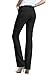 BodiLove Women's Straight Leg Performance Formal Dress Pants