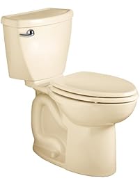 American Standard Cadet 3 Right Height Elongated Flowise Two-Piece High Efficiency Toilet with 12-Inch Rough-In, Bone Bone