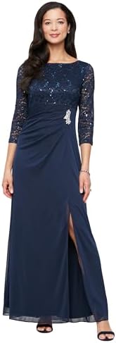 London Times Women's Dresses Twist Bodice V-Neck Fit and Flare