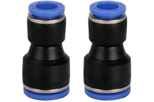 Fuel Line Connector Nylon Tubing Hose Reducer Union Quick Connect 3/8 to 5/16 Straight, Fit for 3/8 to 5/16 inch OD Nylon Tub