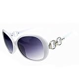 Women Shades Oversized Eyewear Classic Designer Sunglasses UV400-White&Grey