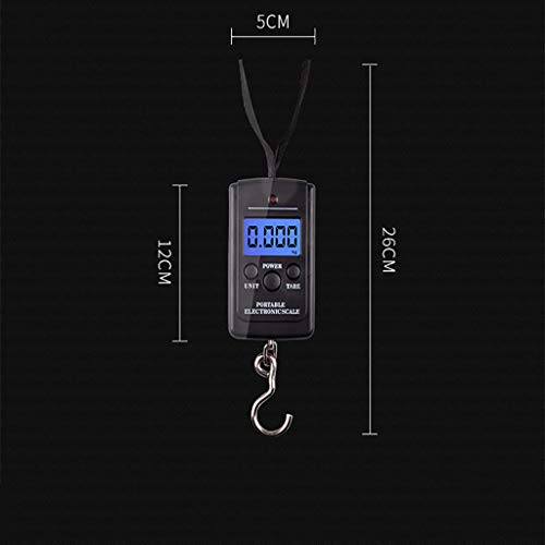 Redvive Top 40kg x 5g Digital Scale for Fishing Luggage Steelyard Hanging Electronic Scale - Thumbnail 4