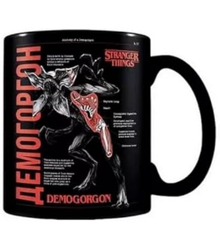 Stranger Things Retro TV Heat Change Tasse – 500 Ml, Thermochrom, Mit „I Survived Hawkins“-Aufdruck