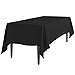LinenTablecloth 60 x 102-Inch Rectangular Polyester Tablecloth Black