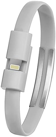 Wristband Micro USB Cable, YouGer Charger Charging Data Cable for iPhone 6/6s/7/7plus/8 (8Pin for iPhone5/6, Gray)