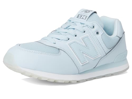 New Balance 574 V1 Lace-Up Sneaker, Frosted Glass/Silver Metalic, 6.5 US Unisex Big Kid Image