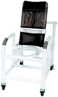 Wheeled Reclining Shower/Commode Chair Wheeled Reclining Shower/Commode Chair with Pail
