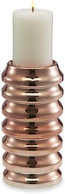 Deco Glow DFA5546 Candle Holder, Rose Gold Ceramic SML