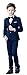 YuanLu Boys Colorful Formal Suits 5 Piece Slim Fit Dresswear Suit Set
