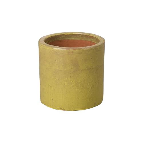 Emissary CYLINDAR Planter, Yellow 12X12X12 H
