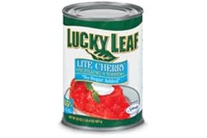 Lucky Leaf Pie Filling & Topping 21oz Can (Pack of 4) (Lite Cherry)