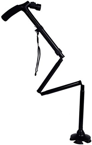 Floor Practical Ultra-light Handle Walking Stick LED Lights Folding Cane for Old Man or Women