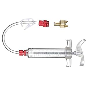 Bike Tubeless Tyre Sealant Injector Tire Repair Tool Kit Filling Tool,with Schrader Presta Valve Core Removal Tool,20ml