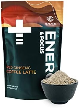 Tealand Energy & Focus Korean Ginseng Coffee Latte Instant Tea Granules ... - Energizing Coffee Ground Granules For A Quick Energy Boost