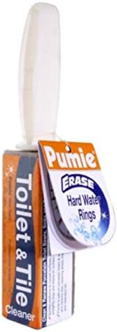 PUMIE Toilet & Tile Pumice Cleaner, Pumice Stick with Handle, Multi-Function Toilet Bowl Ring Remover By US Pumice, Bath-8, Pack of 1