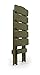 Camco 21042 Quick-Folding Adirondack Table, Plastic, Sage