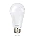 LED Bulb, 9W (60W equivalent), 3000K (Soft White Glow), Dimmable, Wide Flood Light Bulb, 220° Beam Angle, Medium Base (E26), Energy Star Certified, UL-Listed (1-pack)