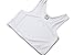 Vinaka Super Flat Les Lesbian Tomboy Short Vest Chest Binder Tops (Medium, White)