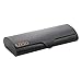 Aluminum Eyeglasses Case，EZESO Hard Shell Matte Elegant Slim Light Metal Frosted Spectacles For Small And Medium Frams (Black)