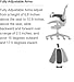 Herman Miller Aeron Ergonomic Office Chair with Tilt Limiter and Seat Angle | Adjustable PostureFit SL, Arms, and Carpet Casters | Large Size C with Graphite/Polished Aluminum Finish