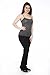 Unique Styles Black Plus Size Clothes Effect Woman Fold-Over Waist Flared Legs Yoga Pants