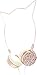 AMERICAN JEWEL Kitty Cat Ear Headphones - Wire Frame Headset with Volume Control and Microphone - Rose Gold and Crystal