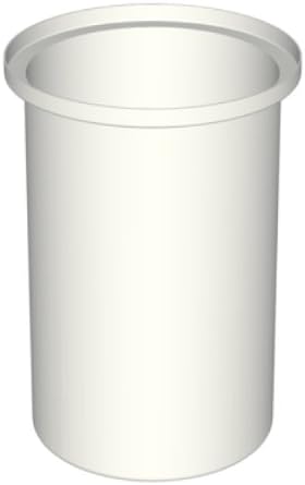 RTS Plastics 18-Gallon Vertical Open Top Storage Tank with Cover, Natural, 16-Inch x 16-Inch x 24-Inch