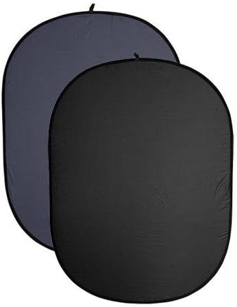 Belle Drape Collapsible Background - 60x72" (Black/Dark Blue)