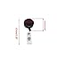 Yueton Pack of 20 Plastic Retractable Reel with Metal Belt Clip for ID Badge Holders Key Cards (Black)